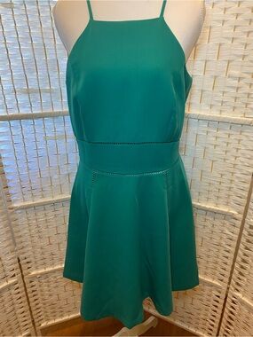 Gianni Bini Emerald Green Spaghetti Strap Dress size M